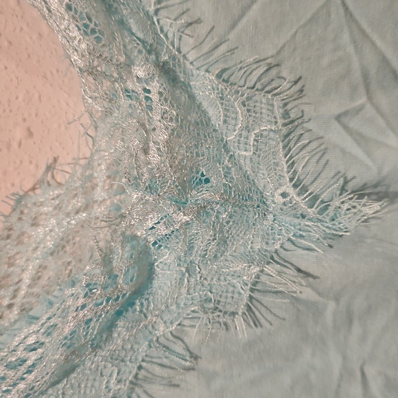 POL Mint Green Lace Trim Relaxed Oversized Camisole Sz.S NWOT - Picture 2 of 5